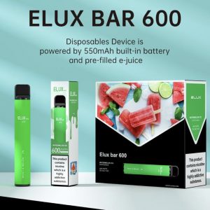 elux bar 600 puff disposable pod kit