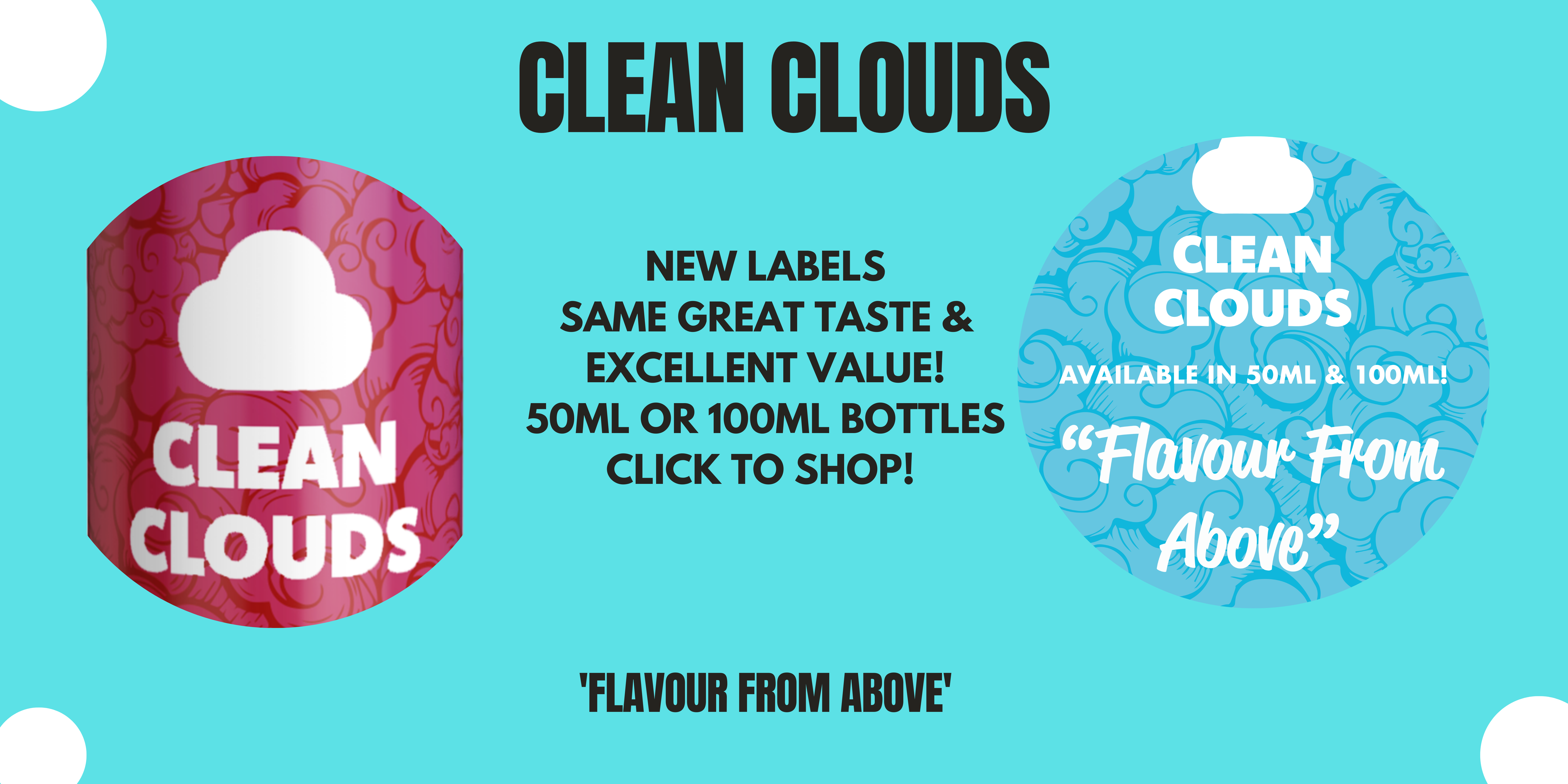 New Clean Clouds Labels Banner